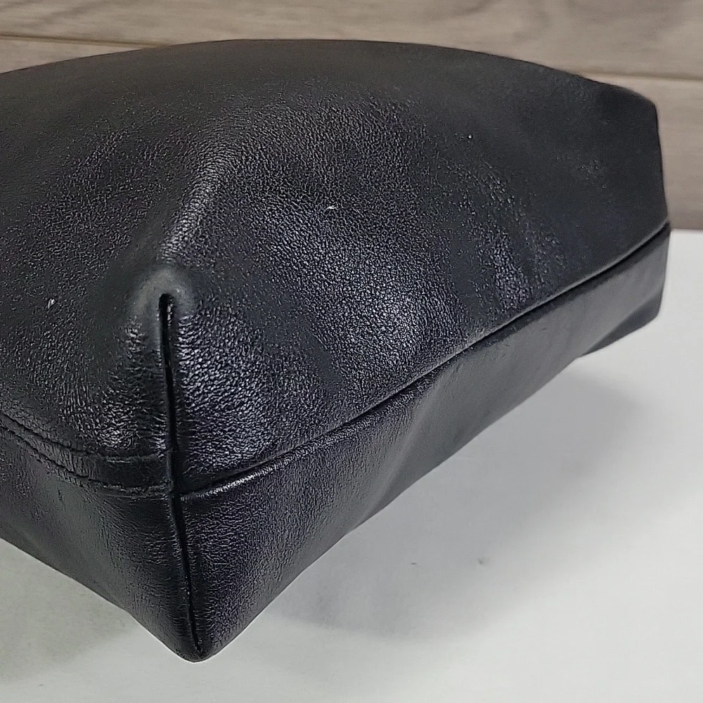 Madewell Small Black Leather Tote Crossbody Bag